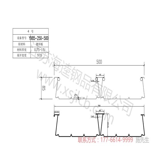 楼承板生产材料体现的经济与技术